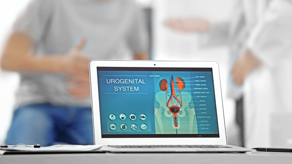 urology on laptop